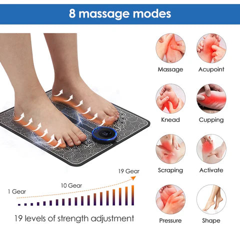 ⚡ AccuRelief EMS Foot Massager – Foldable Pain Relief Mat ⚡