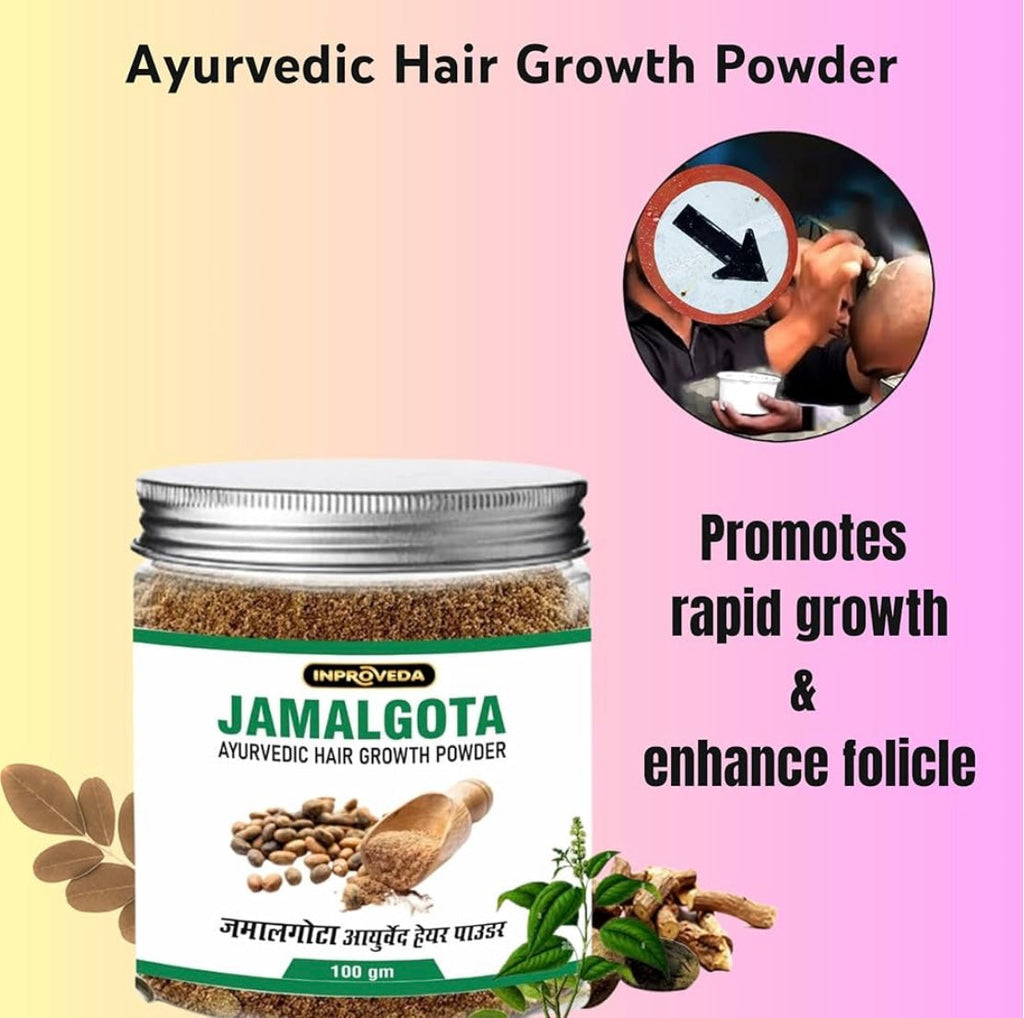 🌿 Jamalgota Ayurvedic Hair Growth Powder Buy 1 Get 1 Free🌿